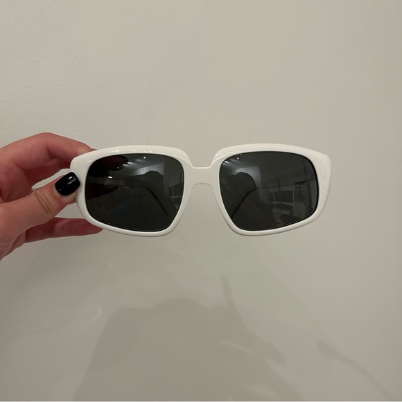 CELINE CL40073I White Gray Plastic Oversized Sunglasses Unisex Eyewear Designer - Picture 9 of 9